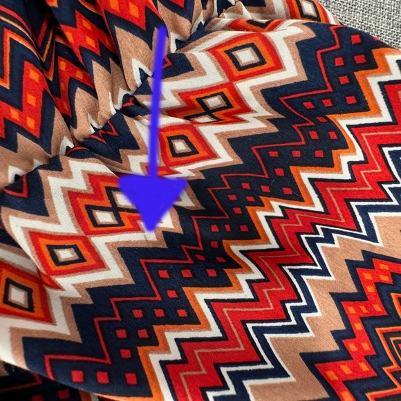 Sunday in Brooklyn Dress Elastic Waist Sleeveless Lightweight Small Orange Blue - Picture 10 of 11